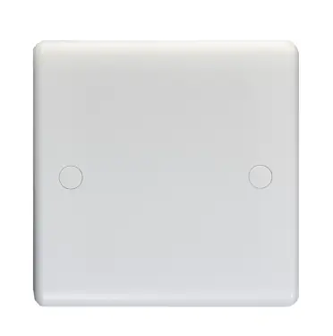 Click Here To Enlarge This Photo Of PL4011 - Eurolite Enhance White Plastic 1 Gang Blank plate