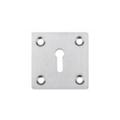 FB26SC - Zoo Hardware Fulton & Bray Square Standard Profile Escutcheon 50mm Satin Chrome