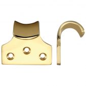 FB30 - Zoo Hardware Fulton & Bray Sash Lift 51mm x 48mm (Heavy Duty) Polished Brass
