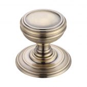 FB305FB - Zoo Hardware Fulton & Bray Mortice Knob on Round Rose (Unsprung) Concealed Fix - Florentine Bronze