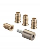 FB319FBBP - Zoo Hardware Fulton & Bray Roller Sash Stops 19mm (2 x Stops + 4 x Ferrules) Florentine Bronze