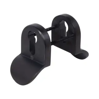 BLU Performance CP76 Euro Profile Cylinder Pull Set Back-to-Back, Up to 50mm Door Thickness, 316 Cast Stainless Steel, Matt Black Lacquer Finish (CP76-MBL)