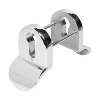 BLU Performance CP76 Euro Profile Cylinder Pull Set Back-to-Back, Up to 50mm Door Thickness, 316 Cast Polished Stainless Steel (CP76-PSS)