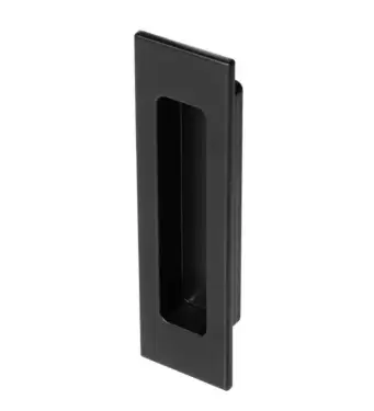 Click Here To Enlarge This Photo Of BLU Performance FP122 Glue Fix Rectangular Flush Pull&comma; 122 x 34 x 16mm&comma; 316 Stainless Steel in a Matt Black Lacquer Finish &lpar;FP122-MBL&rpar;