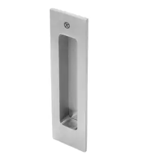 BLU Performance FP122 Glue Fix Rectangular Flush Pull, 122 x 34 x 16mm, 316 Solid Satin Stainless Steel (FP122-SSS)