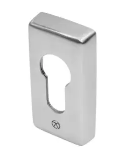 BLU Performance KM080 Rectangular Escutcheon, 316 Satin Stainless Steel. 32 x 64 x 10.8mm (KM080-SSS)