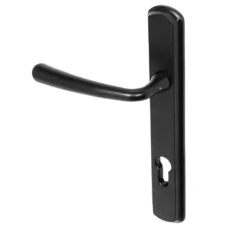 BLU Performance Pera Multipoint Door Lock Handle, Dual Sprung, 316 Grade Stainless Steel, Matt Black Lacquer Finish (PER092-MBL)
