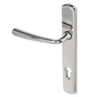 BLU Performance Pera Multipoint Door Lock Handle, Dual Sprung, 316 Grade Polished Stainless Steel (PER092-PSS)