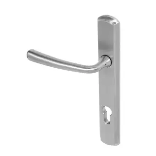 BLU Performance Pera Multipoint Door Lock Handle, Dual Sprung, 316 Grade Satin Stainless Steel (PER092-SSS)
