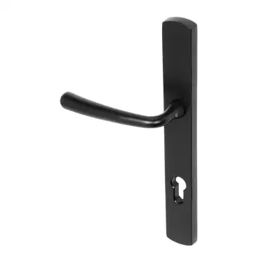 Click Here To Enlarge This Photo Of BLU Performance Pera Multipoint Door Lock Handle, Dual Sprung, 316 Grade Stainless Steel, Matt Black Lacquer Finish (PER095-MBL)