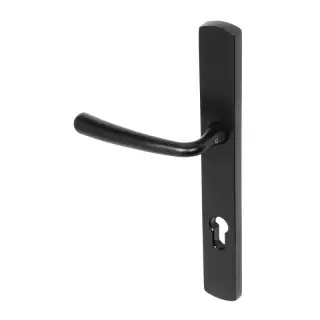BLU Performance Pera Multipoint Door Lock Handle, Dual Sprung, 316 Grade Stainless Steel, Matt Black Lacquer Finish (PER095-MBL)
