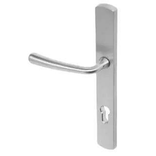 BLU Performance Pera Multipoint Door Lock Handle, Dual Sprung, 316 Grade Satin Stainless Steel (PER095-SSS)