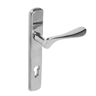 BLU Performance Regent Left Hand Multipoint Door Lock Handle, Dual Sprung, 316 Grade Polished Stainless Steel (REG092-LH-PSS)