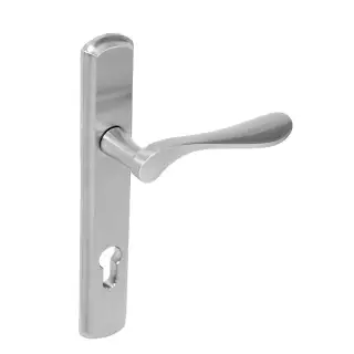 BLU Performance Regent Left Hand Multipoint Door Lock Handle, Dual Sprung, 316 Grade Satin Stainless Steel (REG092-LH-SSS)