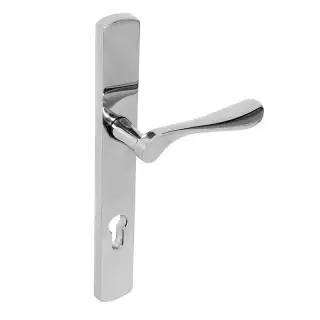 BLU Performance Regent Left Hand Multipoint Door Lock Handle, Dual Sprung, 316 Grade Polished Stainless Steel (REG095-LH-PSS)