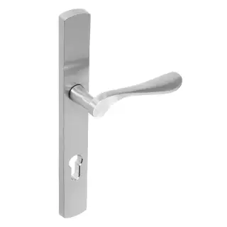 BLU Performance Regent Left Hand Multipoint Door Lock Handle, Dual Sprung, 316 Grade Satin Stainless Steel (REG095-LH-SSS)