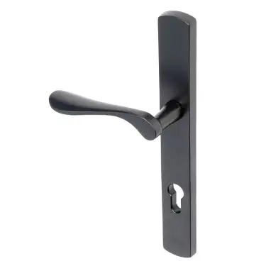 Click Here To Enlarge This Photo Of BLU Performance Regent Right Hand Multipoint Door Lock Handle, Dual Sprung, 316 Grade Stainless Steel, Matt Black Lacquer Finish (REG095-RH-MBL)