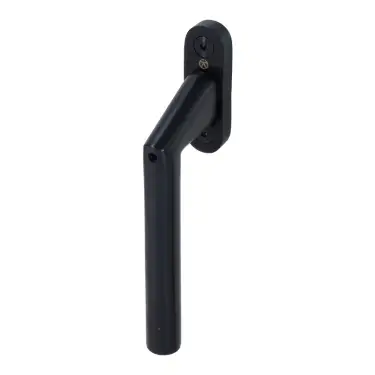 Click Here To Enlarge This Photo Of BLU Performance SST100 Inline Angled Lockable Window Espag Handle, 316 Stainless Steel, PVD Satin Black Finish (SST100-PBK)