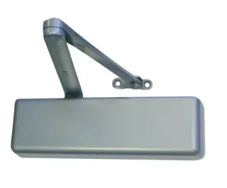 LCN 4040XP.US28 Heavy Duty EN.1-5 Universal Overhead Door Closer with Backcheck & Plastic Cover - Silver