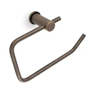AW454AB - Alexander & Wilks Brunel Plain Toilet Roll Holder - Antique Brass