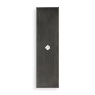 AWBP76DBZPVD - Alexander & Wilks Rectangular Cabinet Knob Backplate - Dark Bronze PVD