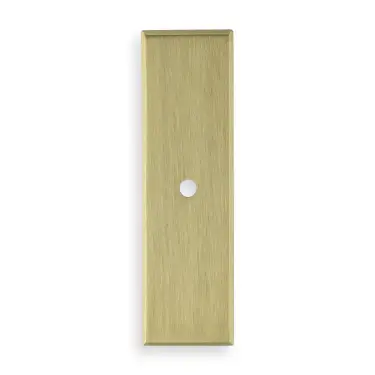Click Here To Enlarge This Photo Of AWBP76SBPVD - Alexander & Wilks Rectangular Cabinet Knob Backplate - Satin Brass PVD