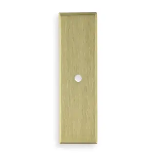 AWBP76SBPVD - Alexander & Wilks Rectangular Cabinet Knob Backplate - Satin Brass PVD