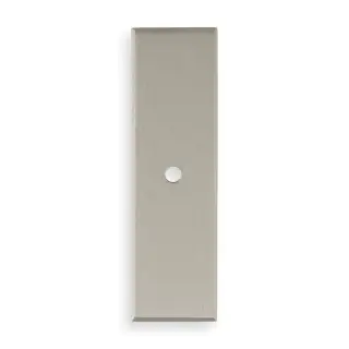 AWBP76SN - Alexander & Wilks Rectangular Cabinet Knob Backplate - Satin Nickel