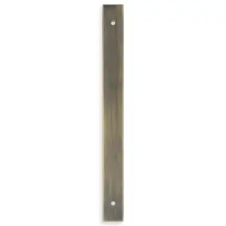 AWBP192AB - Alexander & Wilks Rectangular Cabinet Pull Backplate 232mm x 22mm (192mm c/c) - Antique Brass