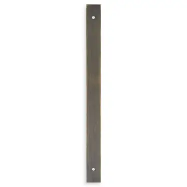 Click Here To Enlarge This Photo Of AWBP224AB - Alexander & Wilks Rectangular Cabinet Pull Backplate 264mm x 22mm (224mm c/c) - Antique Brass