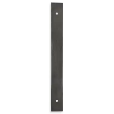 Click Here To Enlarge This Photo Of AWBP160DBZPVD - Alexander & Wilks Rectangular Cabinet Pull Backplate 200mm x 22mm (160mm c/c) - Dark Bronze PVD