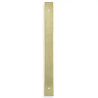 AWBP192SBPVD - Alexander & Wilks Rectangular Cabinet Pull Backplate 232mm x 22mm (192mm c/c) - Satin Brass PVD