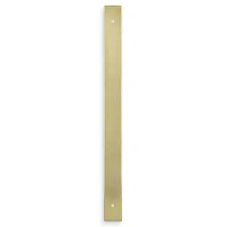 AWBP224SBPVD - Alexander & Wilks Rectangular Cabinet Pull Backplate 264mm x 22mm (224mm c/c) - Satin Brass PVD