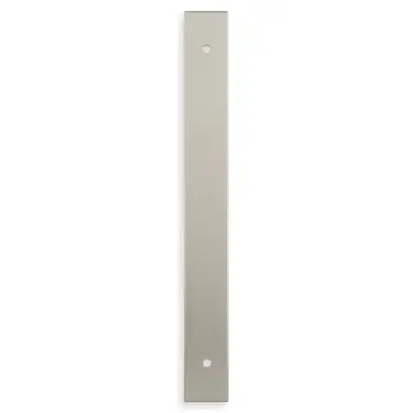 Click Here To Enlarge This Photo Of AWBP160SN - Alexander & Wilks Rectangular Cabinet Pull Backplate 200mm x 22mm (160mm c/c) - Satin Nickel