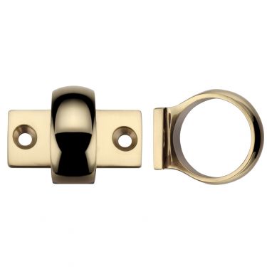 Click Here To Enlarge This Photo Of FB34 - Zoo Hardware Fulton & Bray Window Sash Ring Polished Brass
