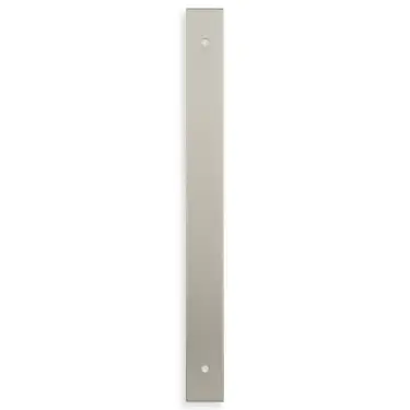Click Here To Enlarge This Photo Of AWBP192SN - Alexander & Wilks Rectangular Cabinet Pull Backplate 232mm x 22mm (192mm c/c) - Satin Nickel