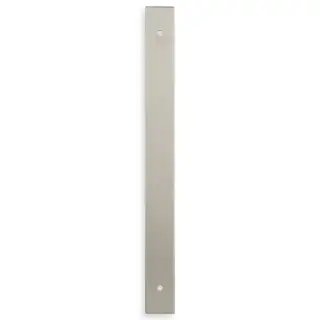 AWBP192SN - Alexander & Wilks Rectangular Cabinet Pull Backplate 232mm x 22mm (192mm c/c) - Satin Nickel
