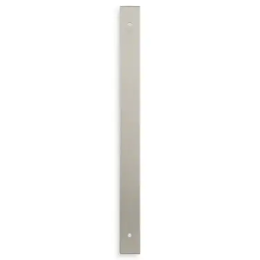 Click Here To Enlarge This Photo Of AWBP224SN - Alexander & Wilks Rectangular Cabinet Pull Backplate 264mm x 22mm (224mm c/c) - Satin Nickel