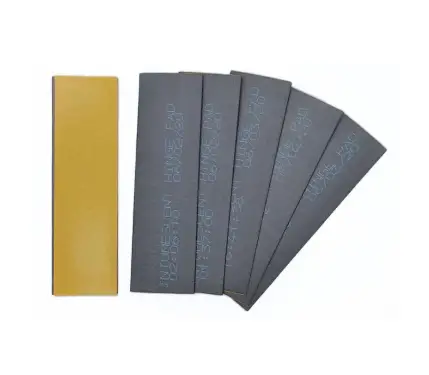 Click Here To Enlarge This Photo Of 100mm x 30mm x 1mm (Self Adhesive) Square Intumescent Hinge Pad (FD30)