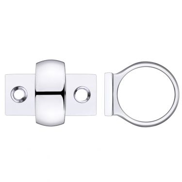 Click Here To Enlarge This Photo Of FB34CP - Zoo Hardware Fulton & Bray Window Sash Ring Polished Chrome