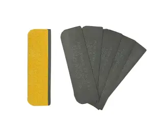 100mm x 30mm x 1mm (Self Adhesive) Radius Intumescent Hinge Pad (FD30)