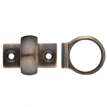 Click Here To Enlarge This Photo Of FB34FB - Zoo Hardware Fulton & Bray Window Sash Ring Florentine Bronze