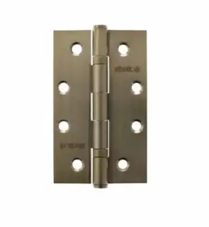 Atlantic - AH42525AB Slim Knuckle Ball Bearing Hinges 4″ x 2.5″ x 2.5mm – Antique Brass