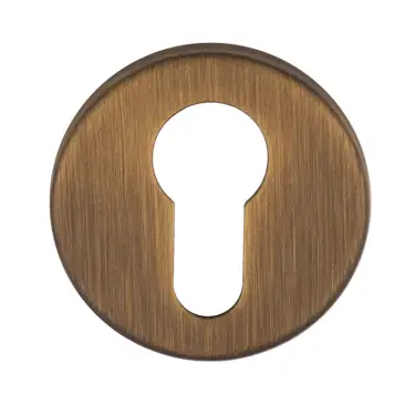 Click Here To Enlarge This Photo Of RE001AB - Carlisle Brass Manital Euro Profile Escutcheon on Concealed Fix Round Rose - Antique Brass