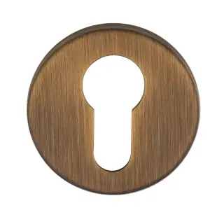 RE001AB - Carlisle Brass Manital Euro Profile Escutcheon on Concealed Fix Round Rose - Antique Brass