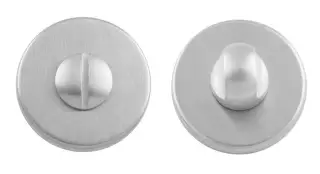 RE004SC - Carlisle Brass Manital Turn and Release on Concealed Fix Round Rose - Satin Chrome