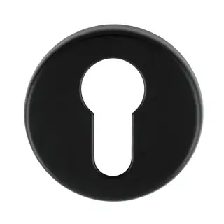 RE001BLK - Carlisle Brass Manital Euro Profile Escutcheon on Concealed Fix Round Rose - Matt Black