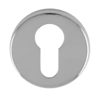 RE001CP - Carlisle Brass Manital Euro Profile Escutcheon on Concealed Fix Round Rose - Polished Chrome