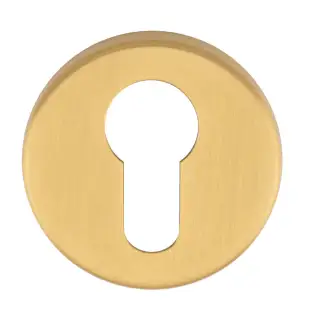 RE001SB - Carlisle Brass Manital Euro Profile Escutcheon on Concealed Fix Round Rose - Satin Brass