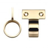 FB36 - Zoo Hardware Fulton & Bray Window Sash Ring (Vertical Fix) 28mm dia Polished Brass